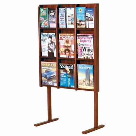 VERTEX Divulge 9 Magazine & 18 Brochure Floor Display - Mahogany VE3964448